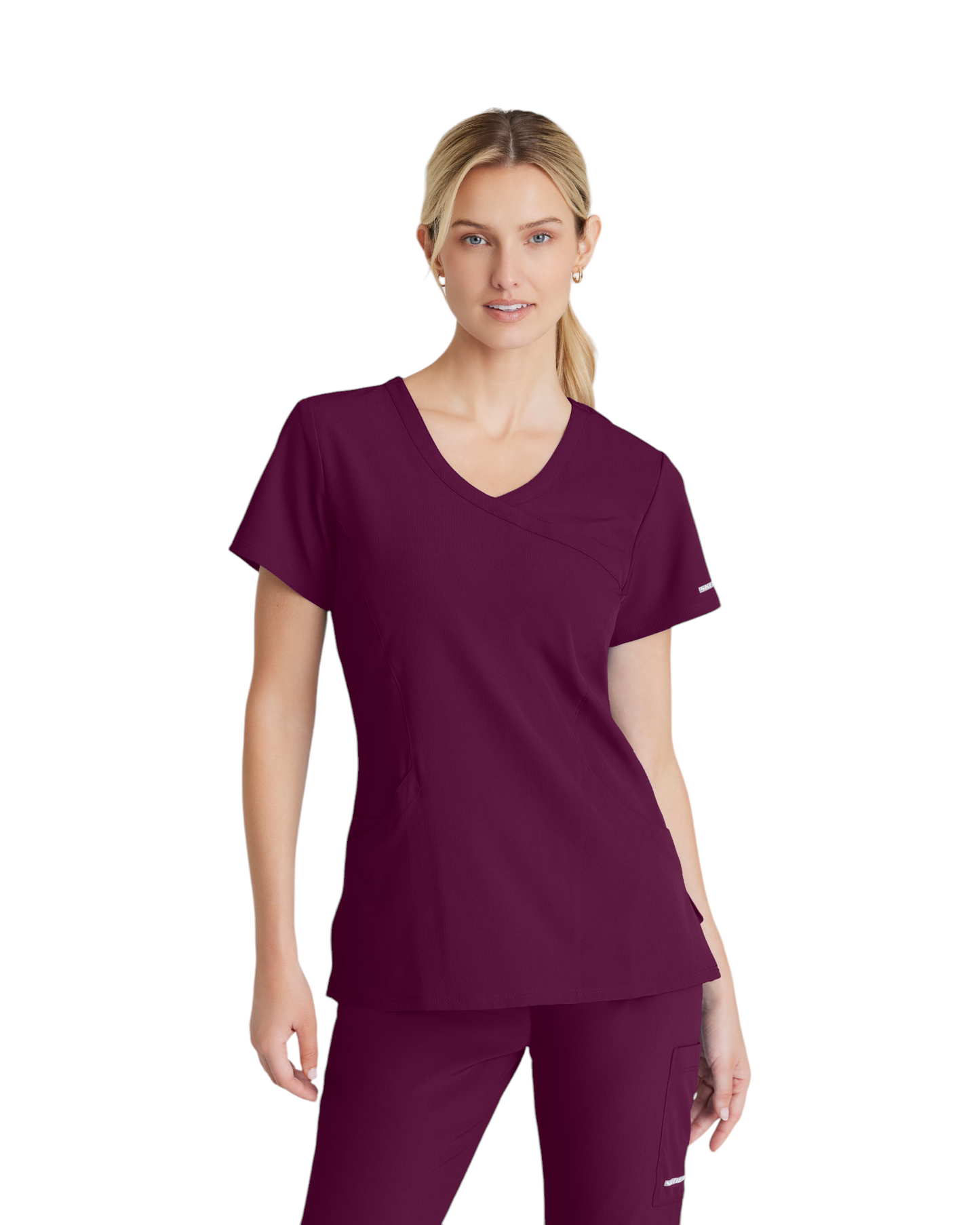 Women's Uniform Top with Crossover V-Neck and 3 Pockets Reliance SKECHERS SK102