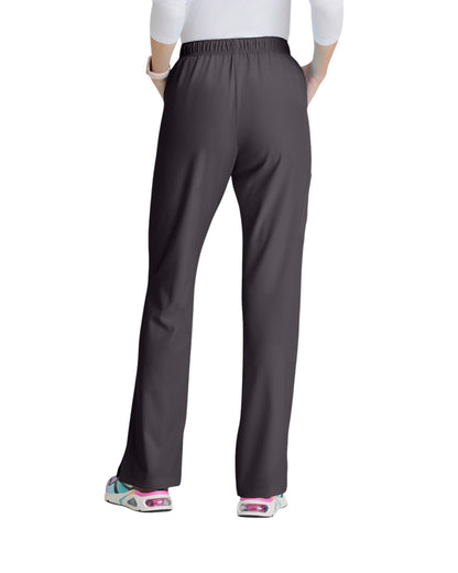 Ladies' straight-leg, mid-rise medical pants with 3 pockets SKECHERS SK201X
