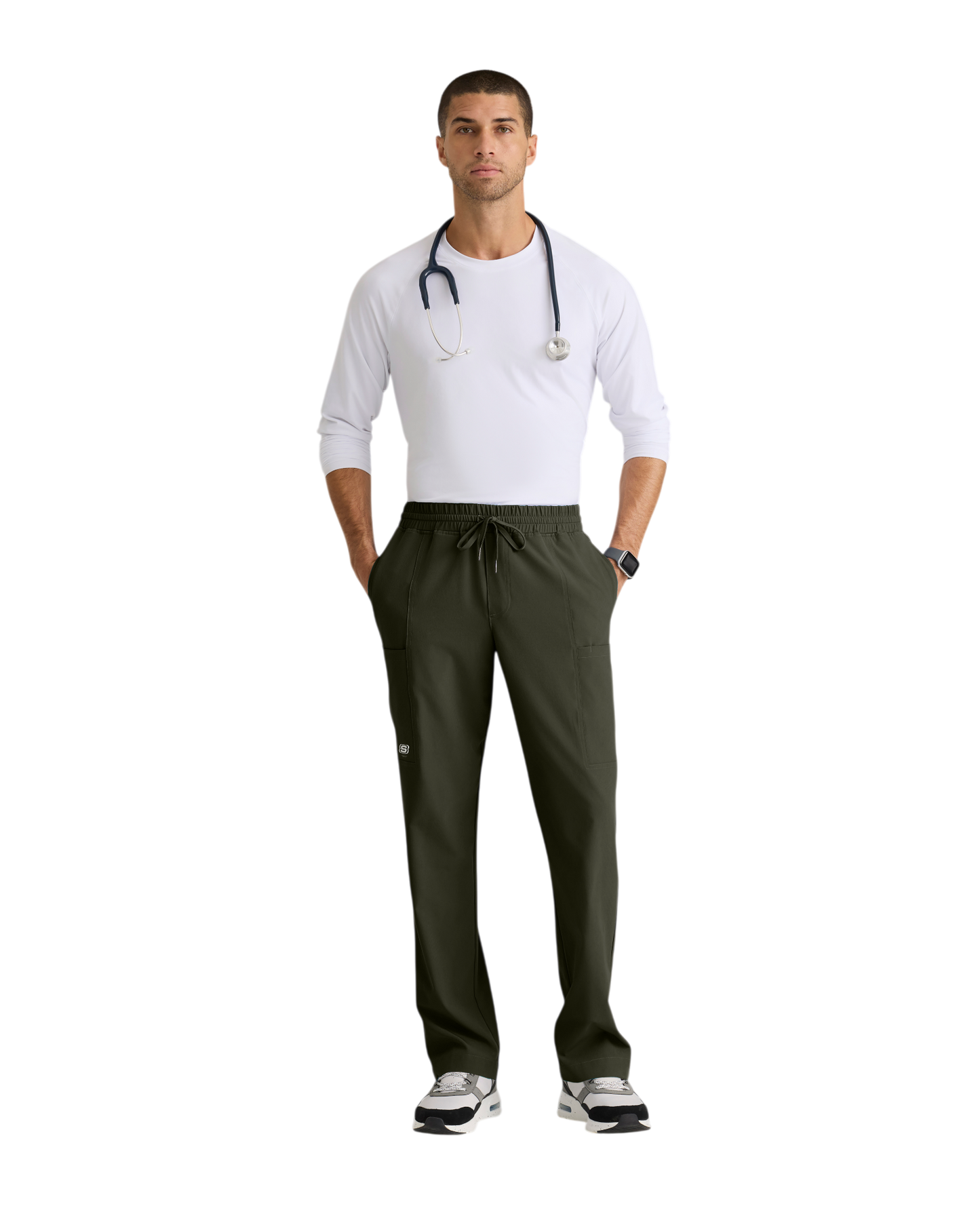Skechers men's straight fit 5-pocket pants with elastic waistband SKP718X (2XL &+)