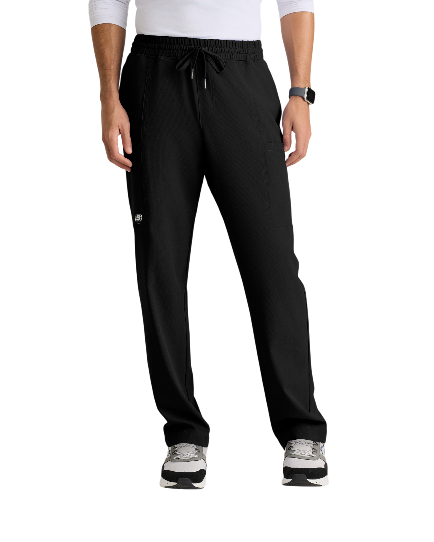 Pantalon droit à 5 poches et taille élastique Skechers pour homme #SKP718