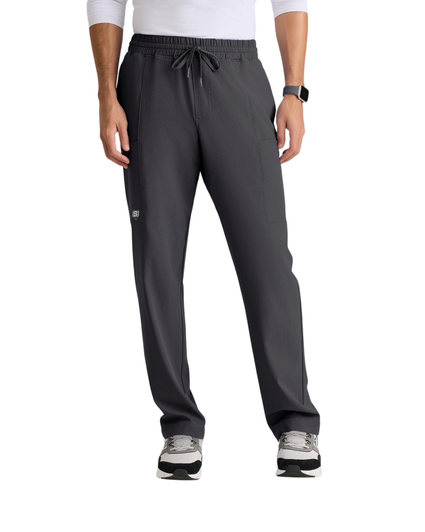 Pantalon droit à 5 poches et taille élastique Skechers pour homme #SKP718