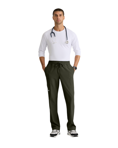 Pantalon droit à 5 poches et taille élastique Skechers pour homme #SKP718