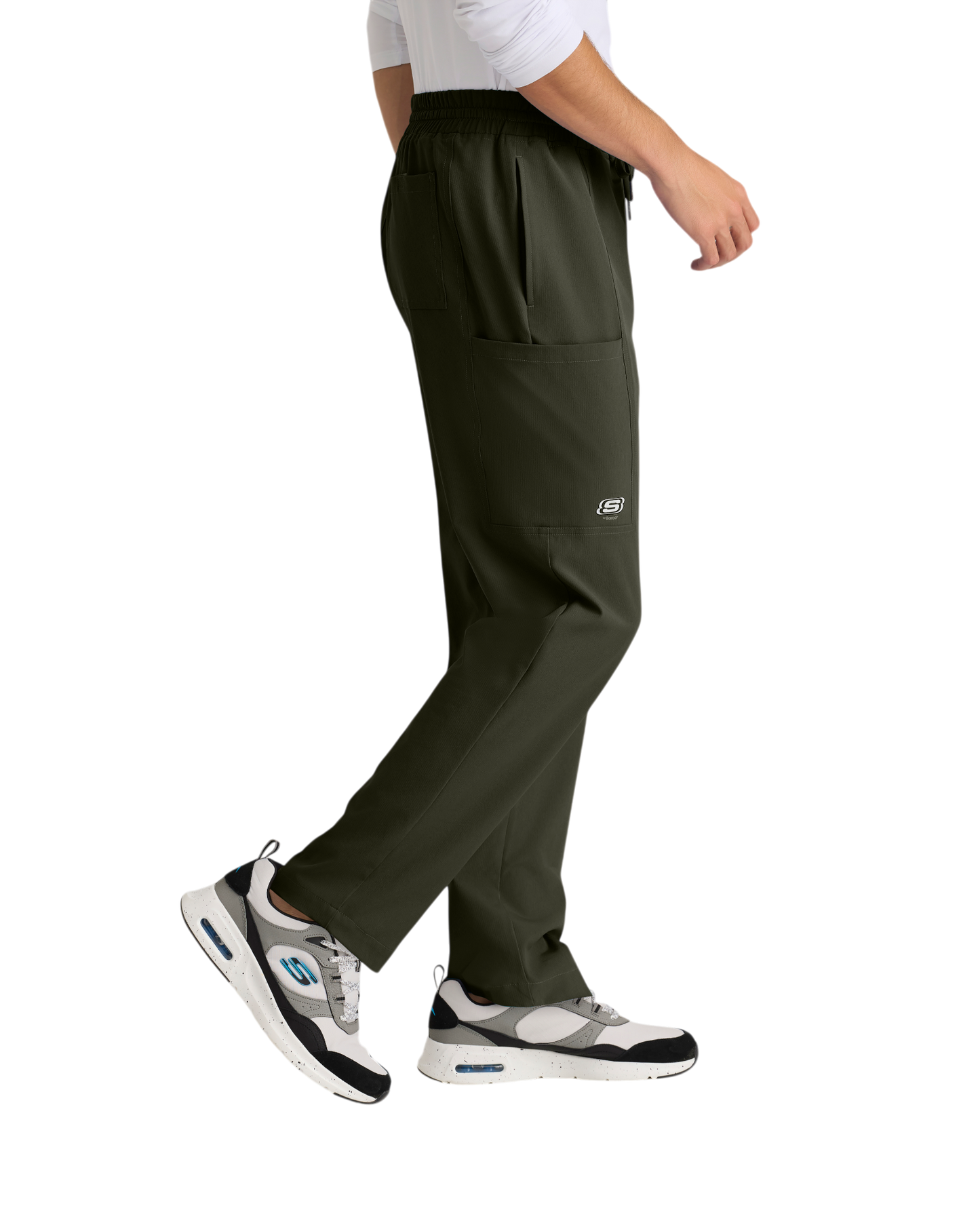 Pantalon droit à 5 poches et taille élastique Skechers pour homme #SKP718