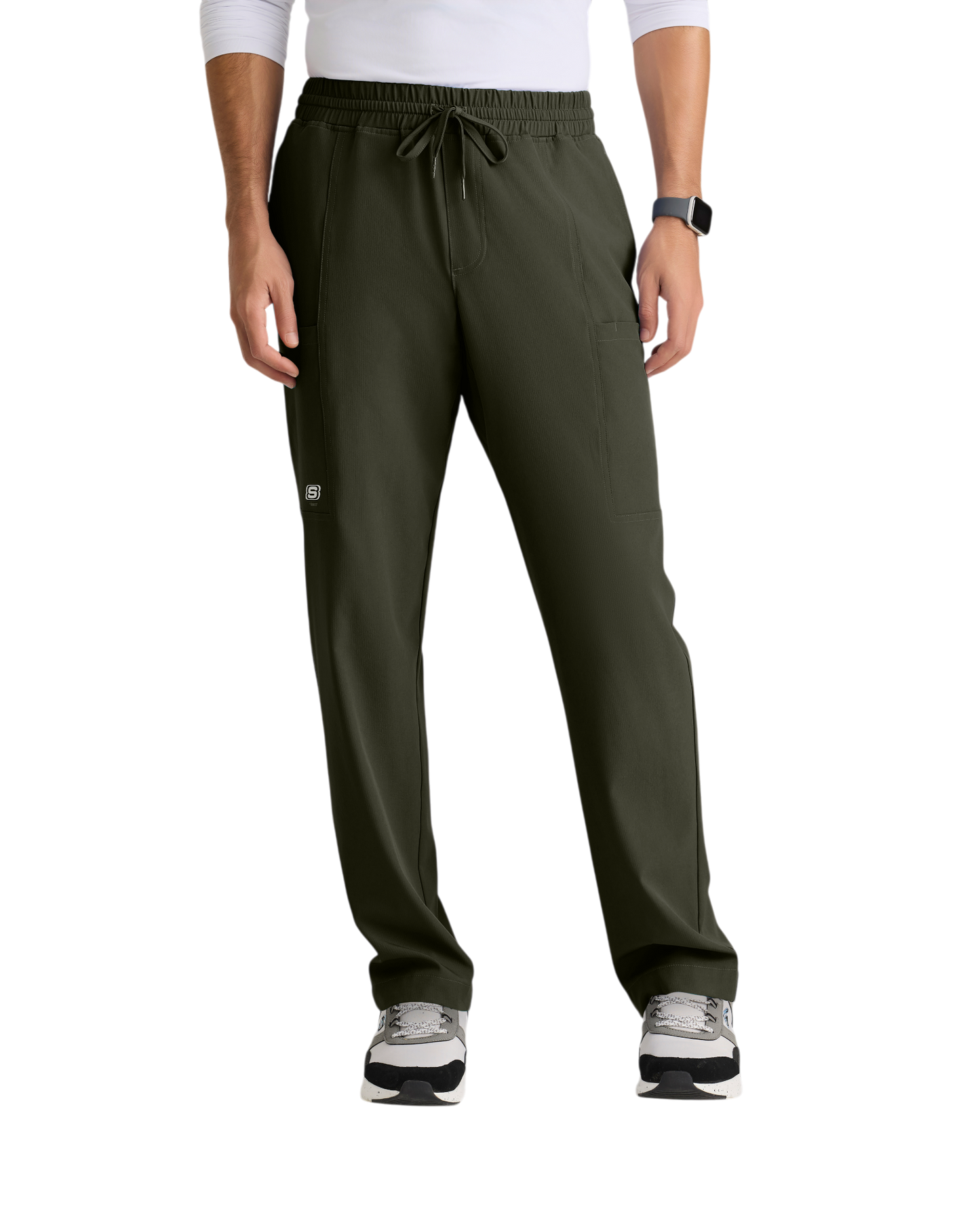 Pantalon droit à 5 poches et taille élastique Skechers pour homme #SKP718