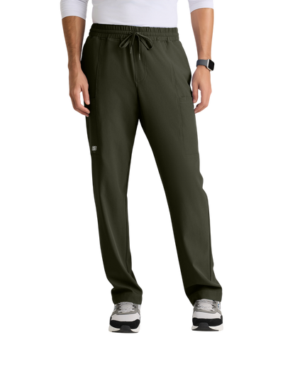 Pantalon droit à 5 poches et taille élastique Skechers pour homme #SKP718