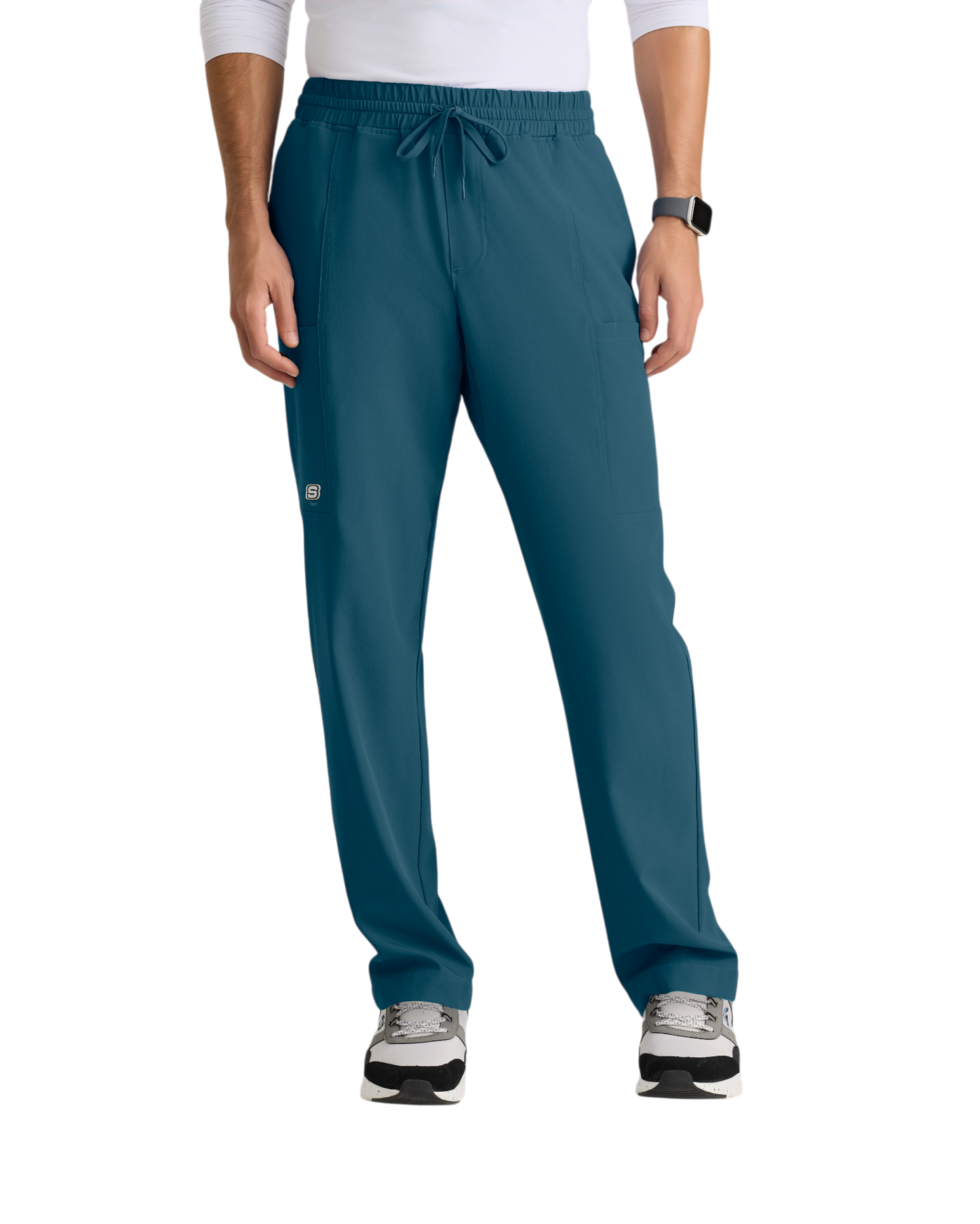 Pantalon droit à 5 poches et taille élastique Skechers pour homme #SKP718