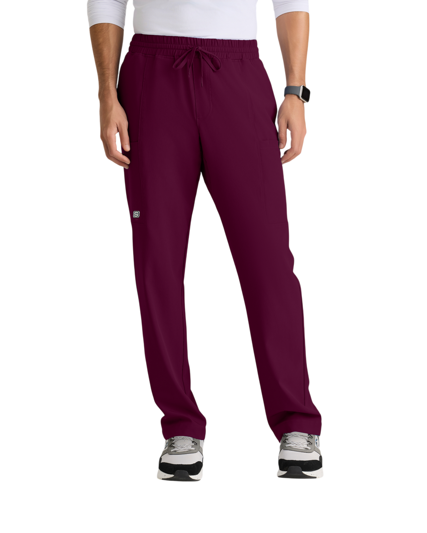 Pantalon droit à 5 poches et taille élastique Skechers pour homme #SKP718