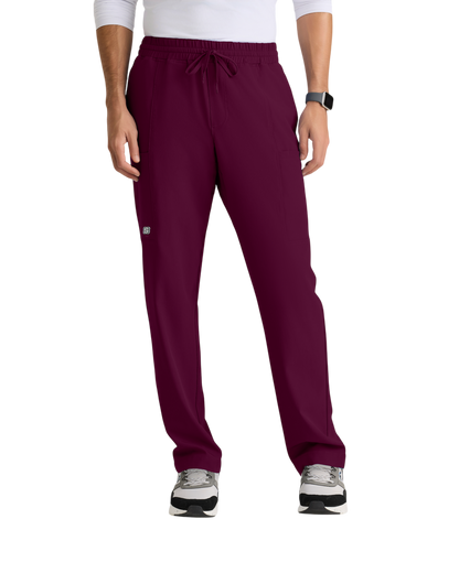 Pantalon droit à 5 poches et taille élastique Skechers pour homme #SKP718