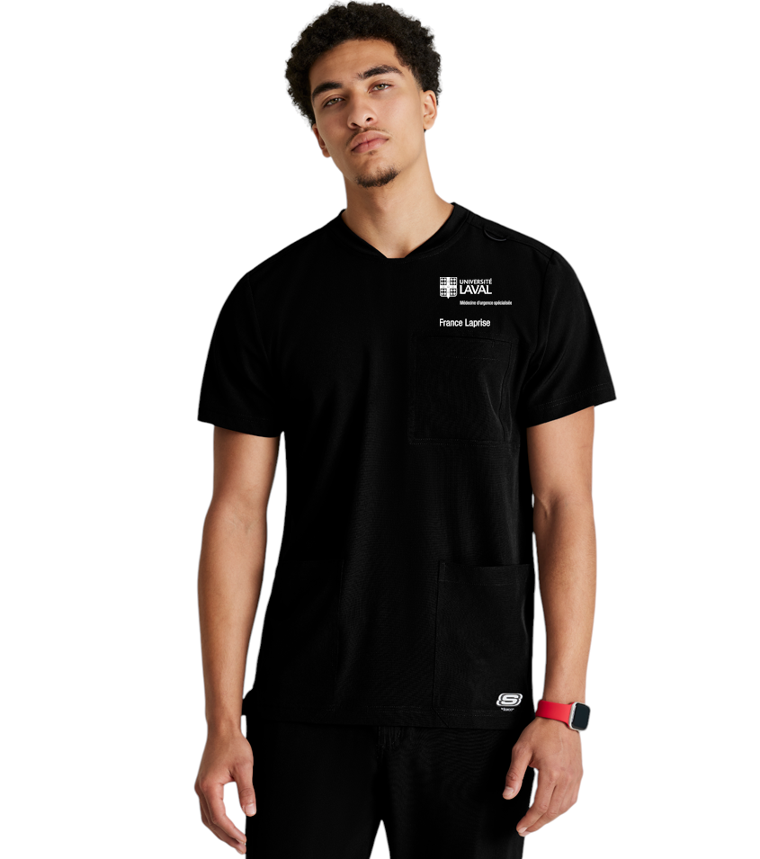 Haut d'uniforme homme à encolure ronde et 3 poches Thesis Skechers™ by Barco SKT193MU