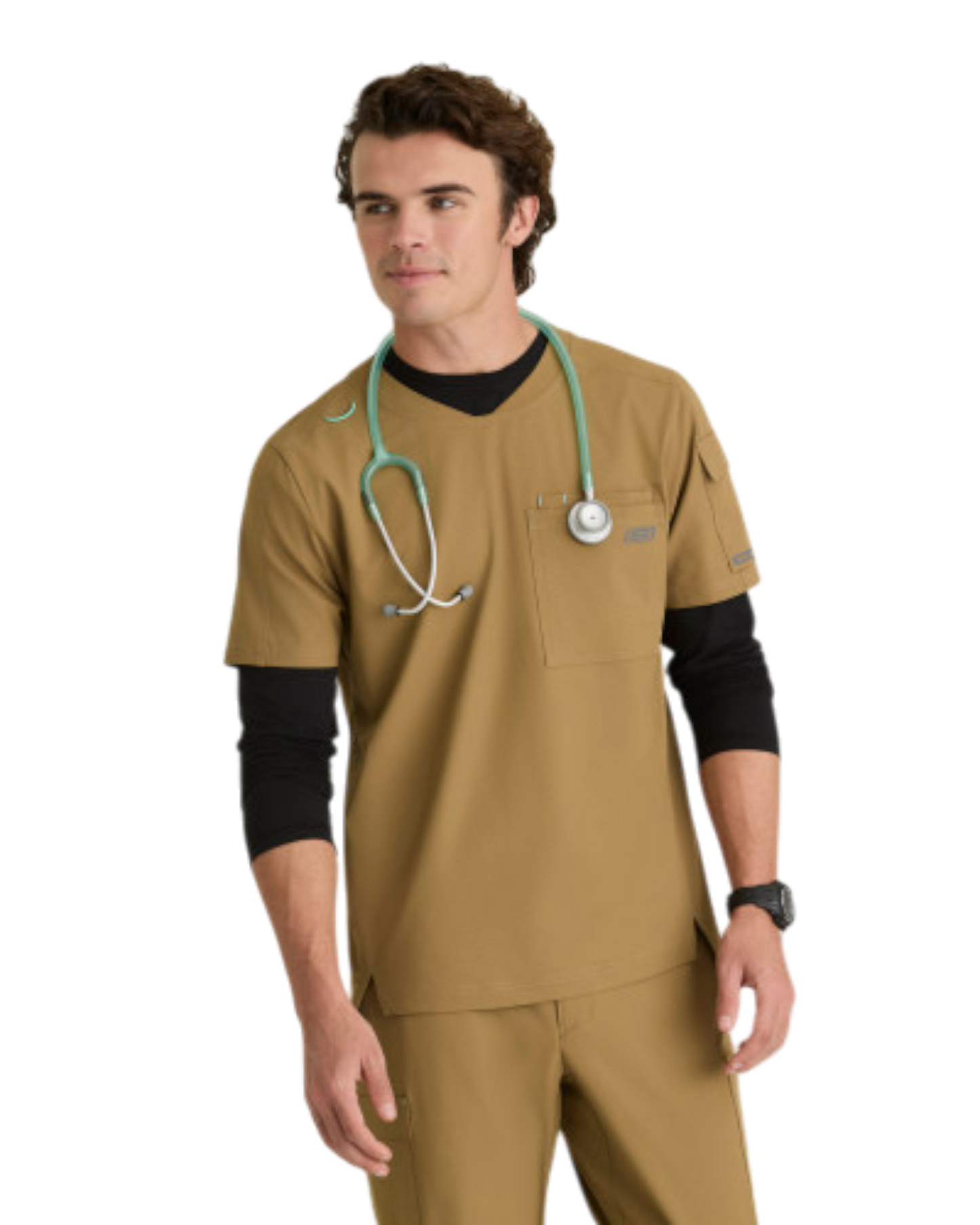 Haut à col rond et ourlet asymétrique à 3 poches pour homme Skechers Ripstop SKT277X (2XL &+)
