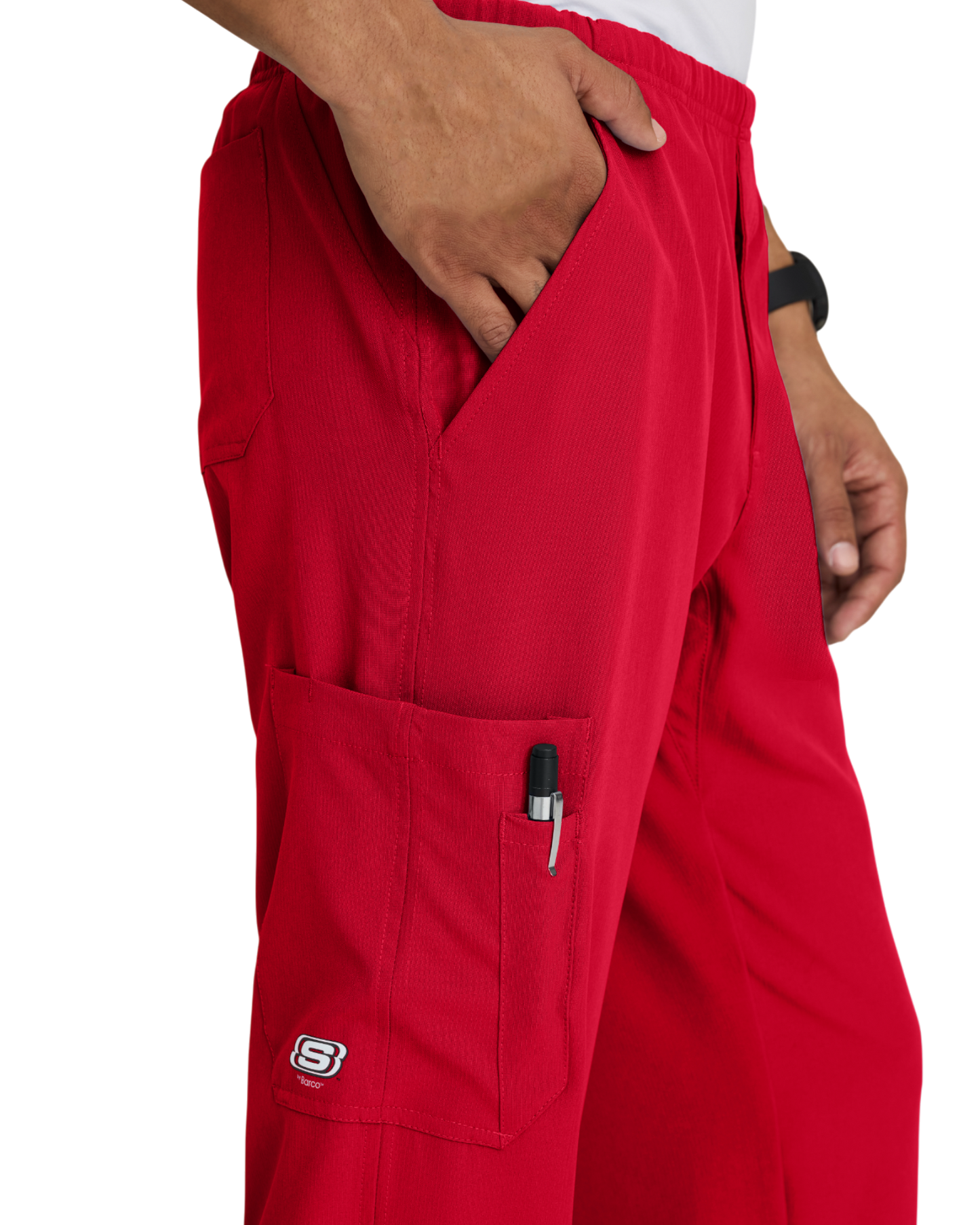 Men's cargo pants with elastic waistband and drawstring skechers SK0215X (2XL&+)