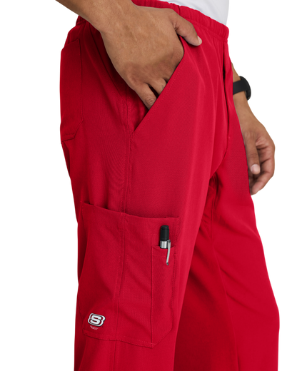 Men's cargo pants with elastic waistband and drawstring skechers SK0215X (2XL&+)