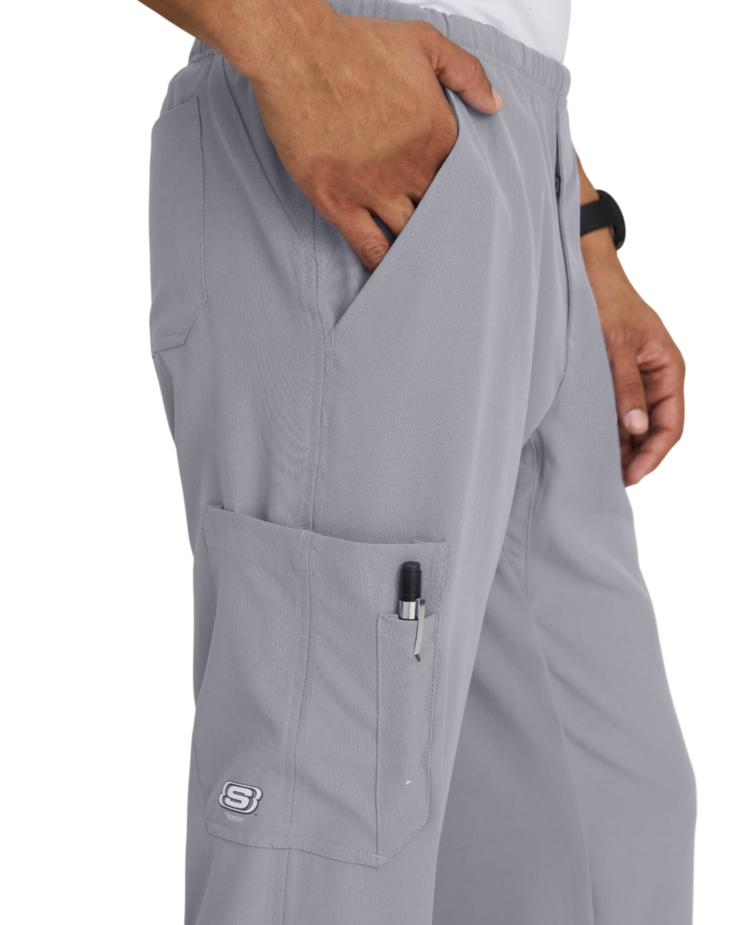 Pantalon cargo pour hommes avec taille élastique à cordon Skechers SK0215X (2XL&+)