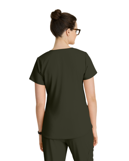 Haut d'uniforme dame médical à 3 poches et col en V incurvé Breeze SKECHERS SK101X (2XL &+)