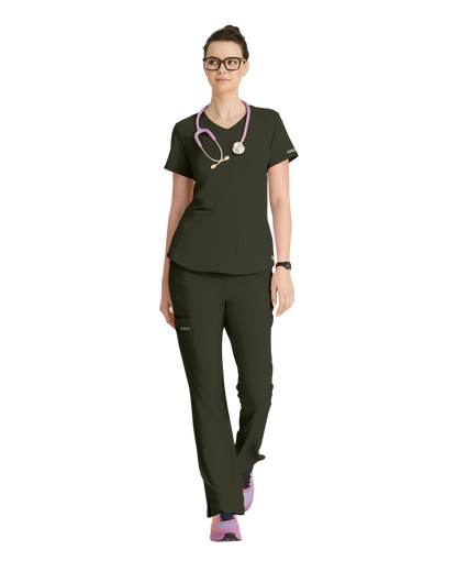 Haut d'uniforme dame médical à 3 poches et col en V incurvé Breeze SKECHERS SK101X (2XL &+)