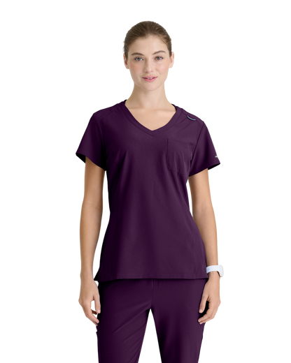 Haut d'uniforme dame à une poche Dignity à rentrer dans le pantalon Skechers™ by BarcoSKECHERS SKT147