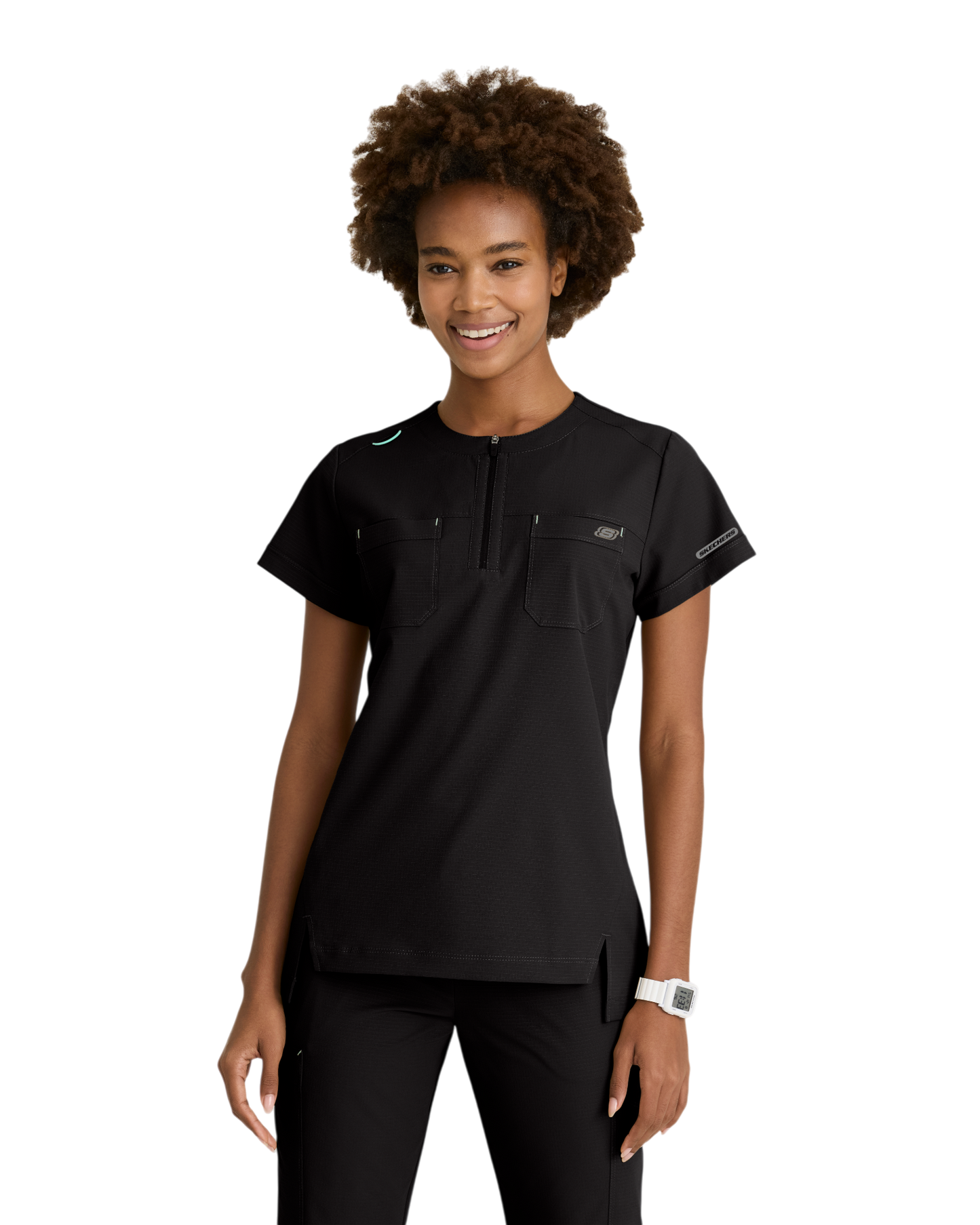Haut à col rond et 2 poches pour femmes Skechers ripstop #SKT284X (2XL &+)
