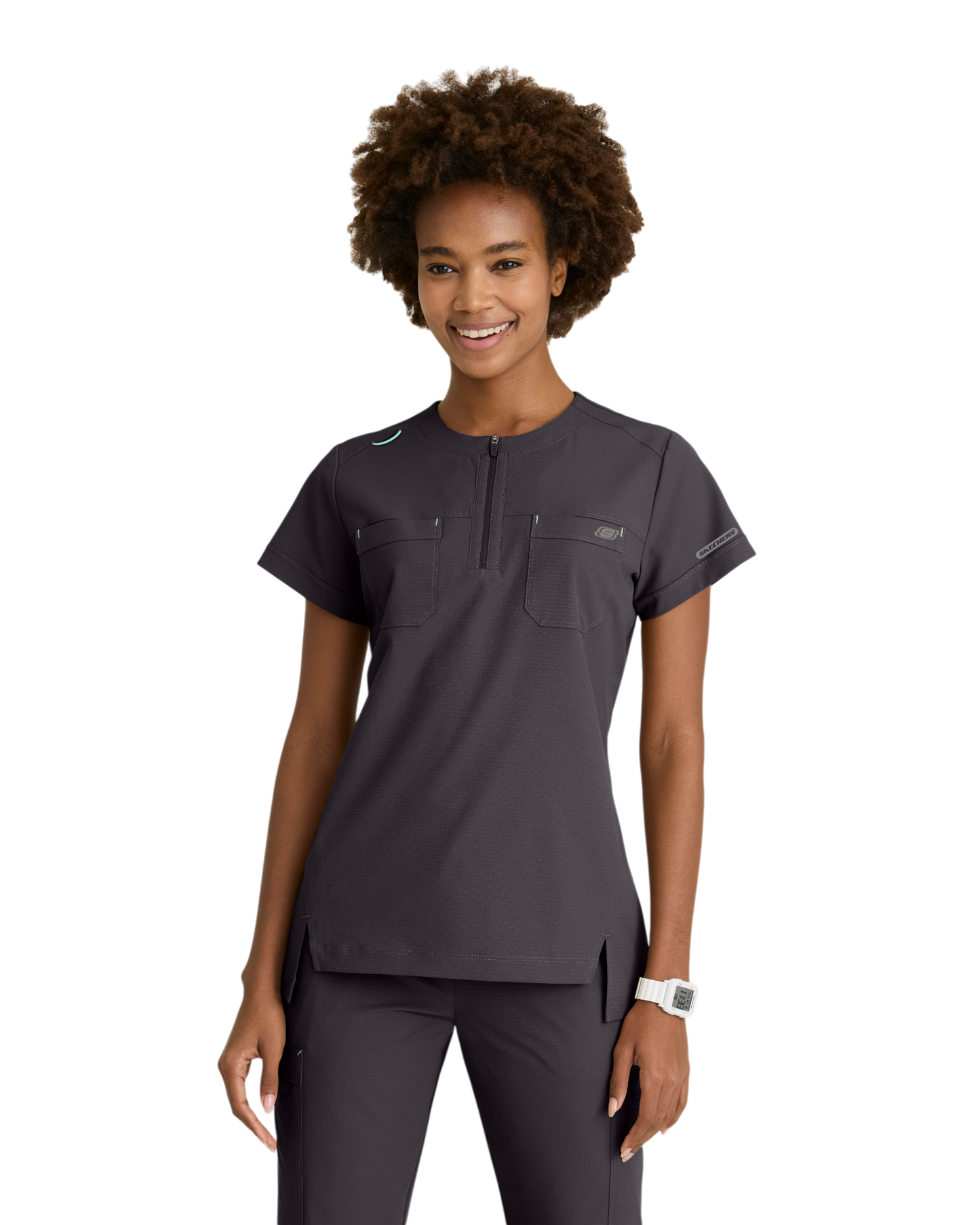 Haut à col rond et 2 poches pour femmes Skechers ripstop #SKT284X (2XL &+)
