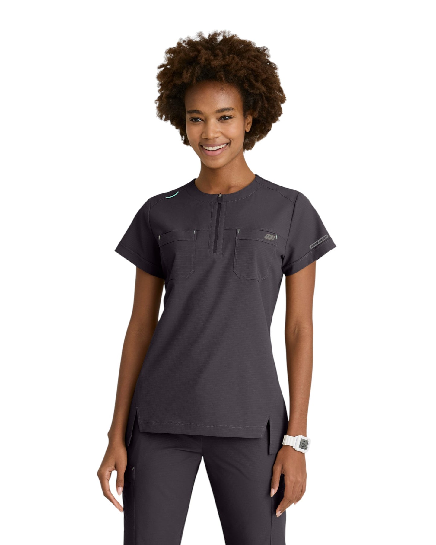 Haut à col rond et 2 poches pour femmes Skechers ripstop #SKT284X (2XL &+)