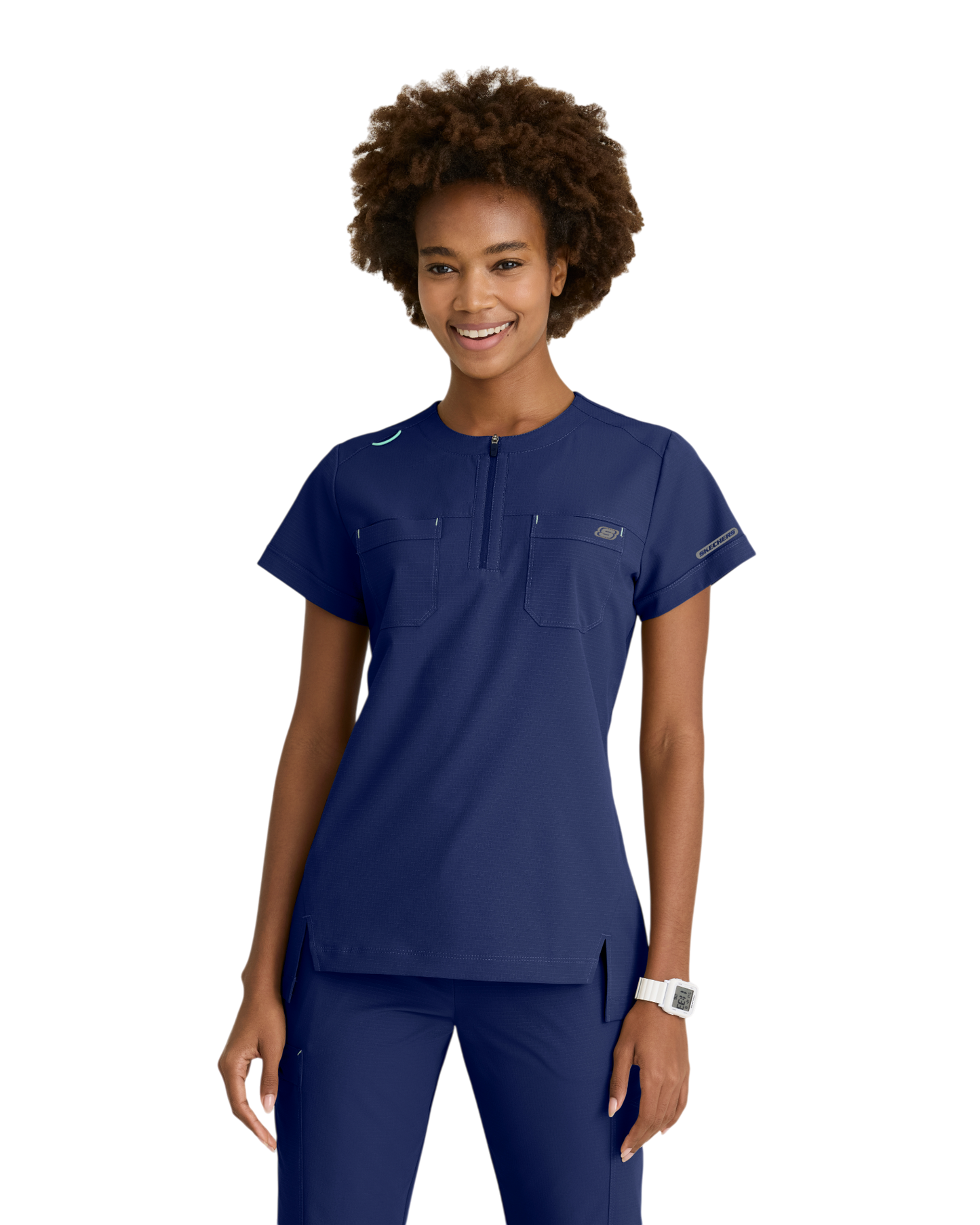 Haut à col rond et 2 poches pour femmes Skechers ripstop #SKT284X (2XL &+)