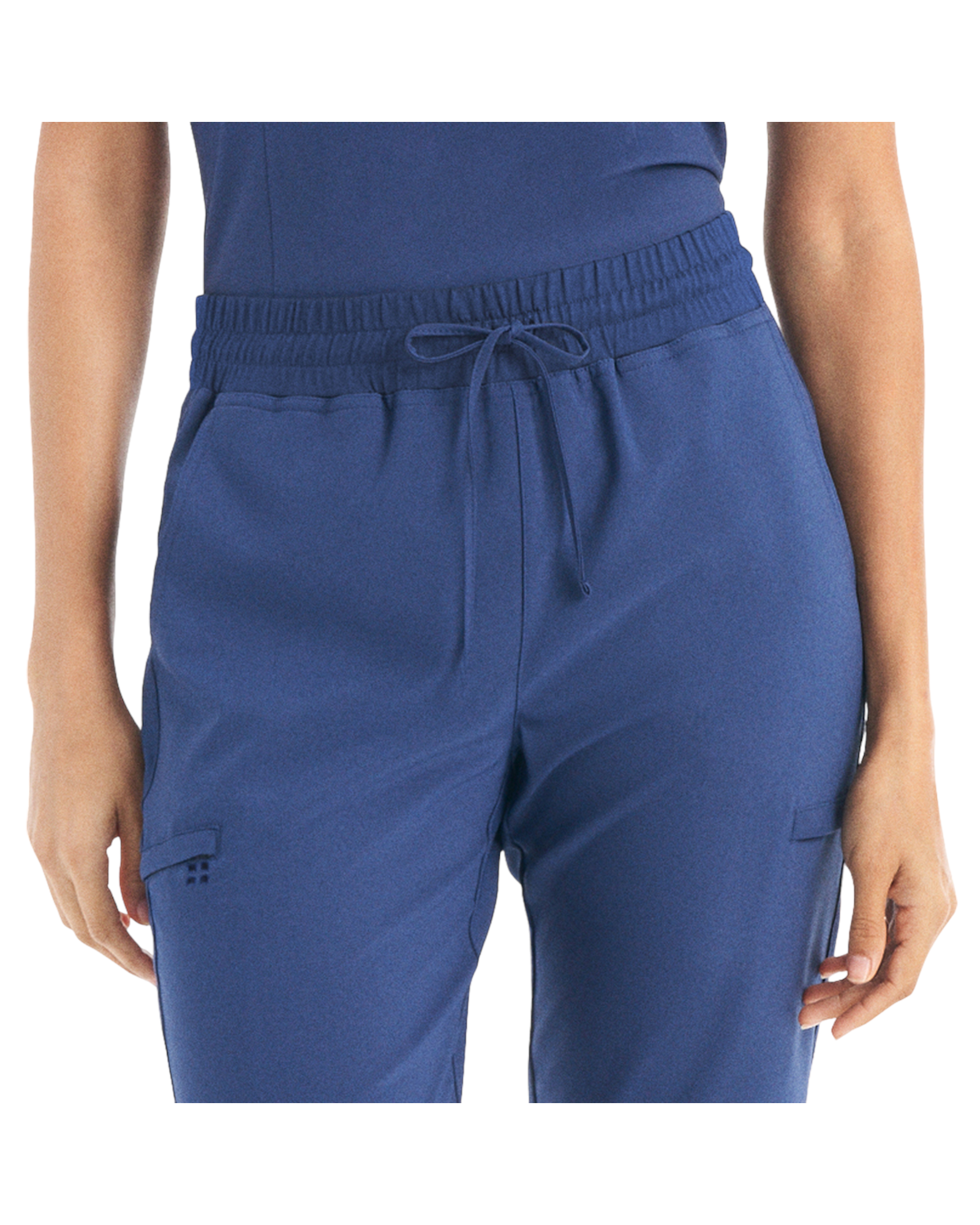Pantalon de travail jogger hybride pour femme White Cross CRFT #WB415 vue taille avantcouleur Marine