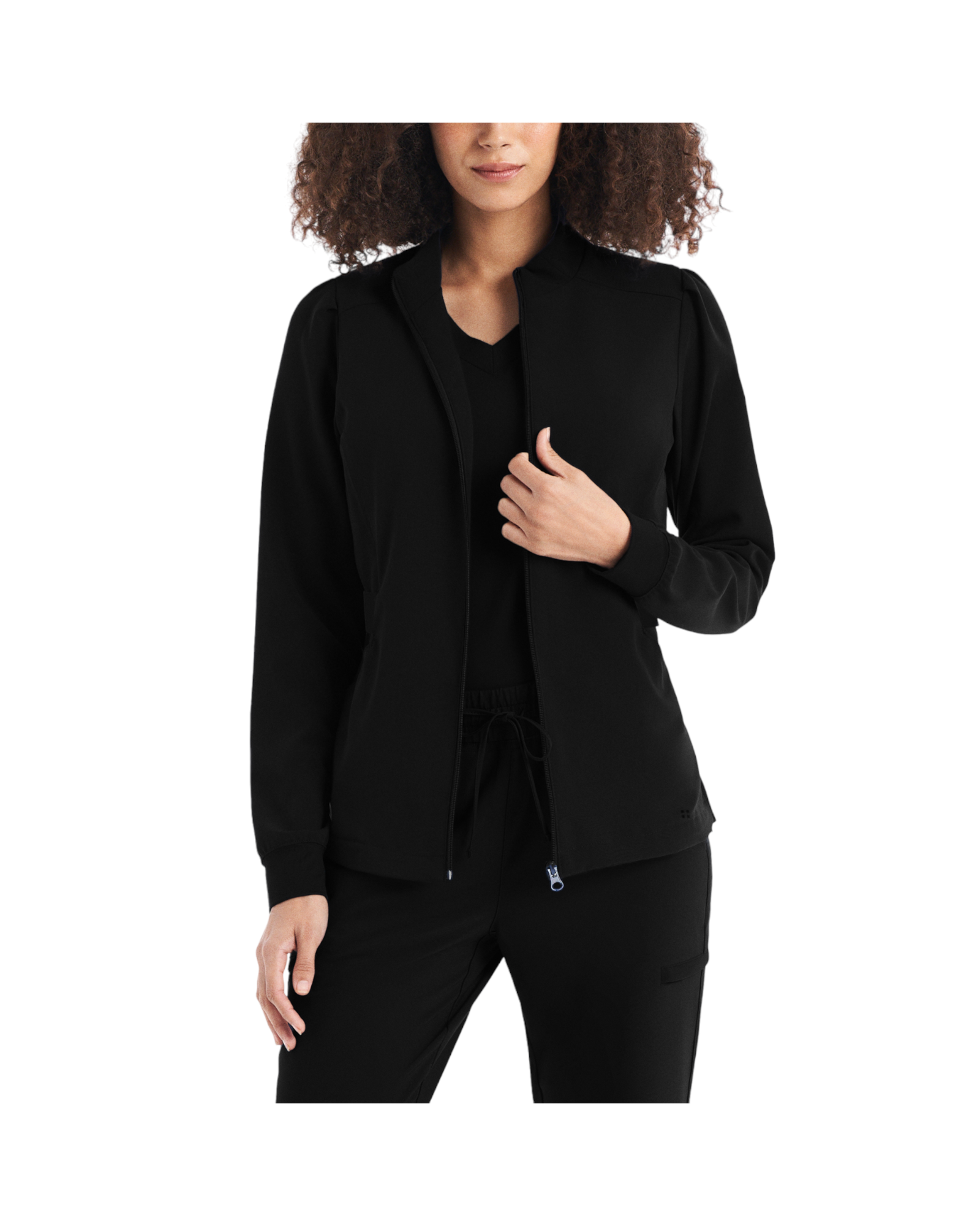 Veste col montant zippée avec 2 poches pour femmes White Cross CRFT #WJ704 couleur Noir