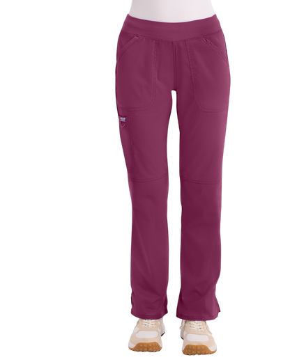 Mid rise moderate flare drawstring pant #WW110 Cherokee Revolution