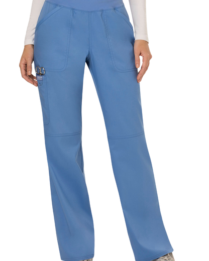 Mid rise moderate flare drawstring pant #WW110 Cherokee Revolution