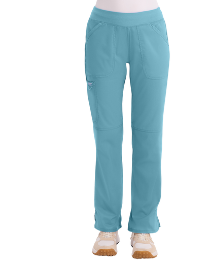 Mid rise moderate flare drawstring pant #WW110 Cherokee Revolution