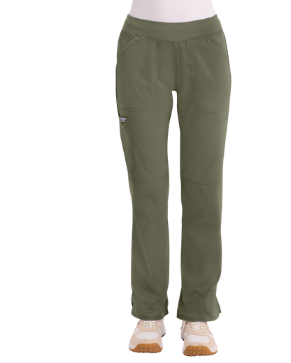 Mid rise moderate flare drawstring pant #WW110 Cherokee Revolution