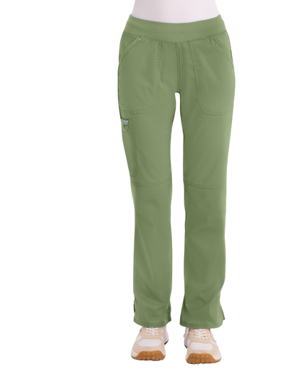 Mid rise moderate flare drawstring pant #WW110 Cherokee Revolution