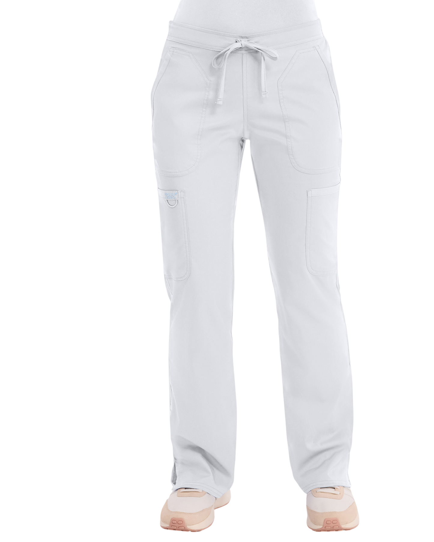 Mid rise moderate flare drawstring pant #WW110X (2XL&+) Cherokee Revolution