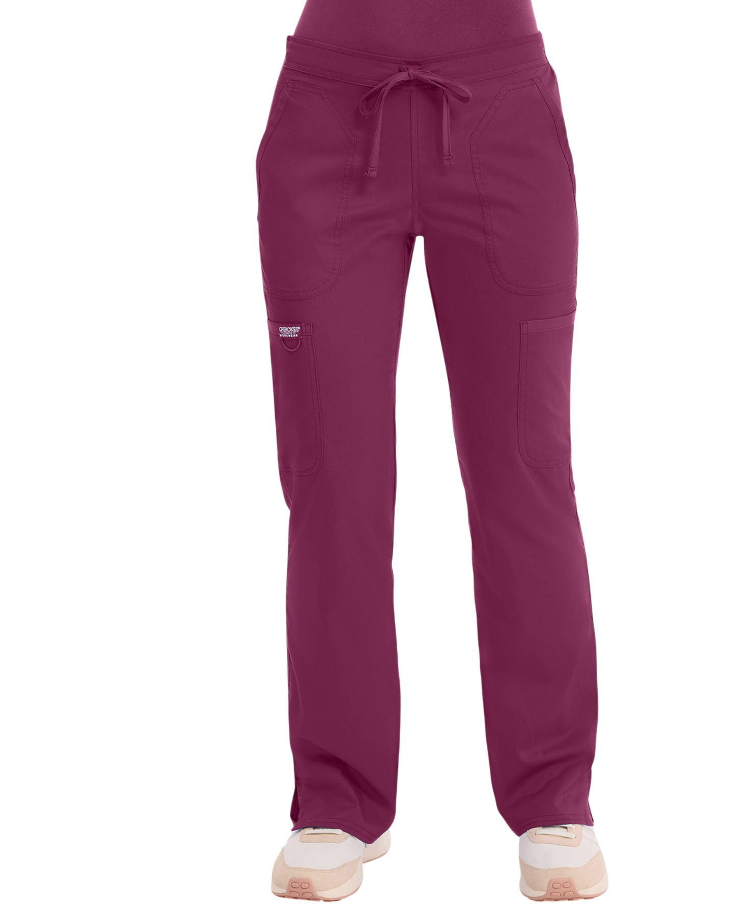 Mid rise moderate flare drawstring pant #WW120 Cherokee Revolution