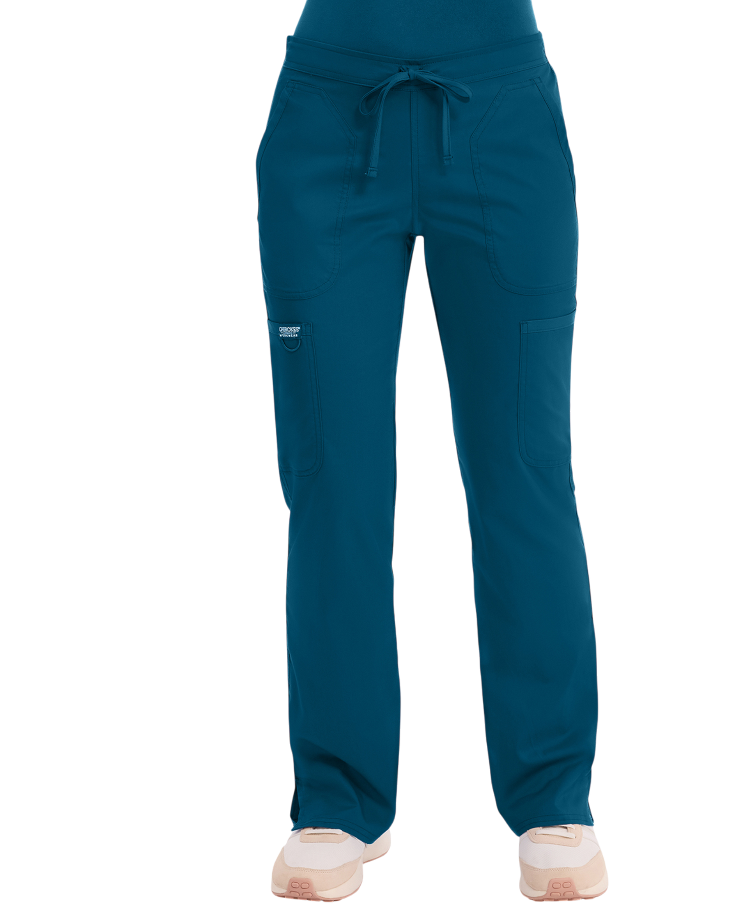 Mid rise moderate flare drawstring pant #WW120 Cherokee Revolution