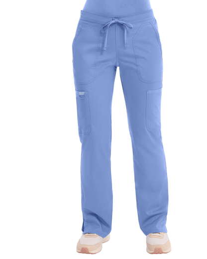 Mid rise moderate flare drawstring pant #WW120 Cherokee Revolution