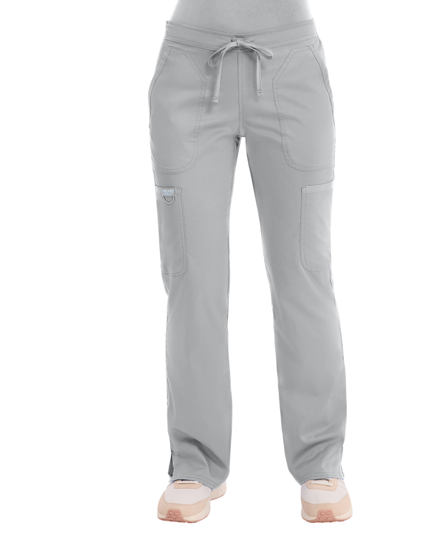 Mid rise moderate flare drawstring pant #WW120 Cherokee Revolution