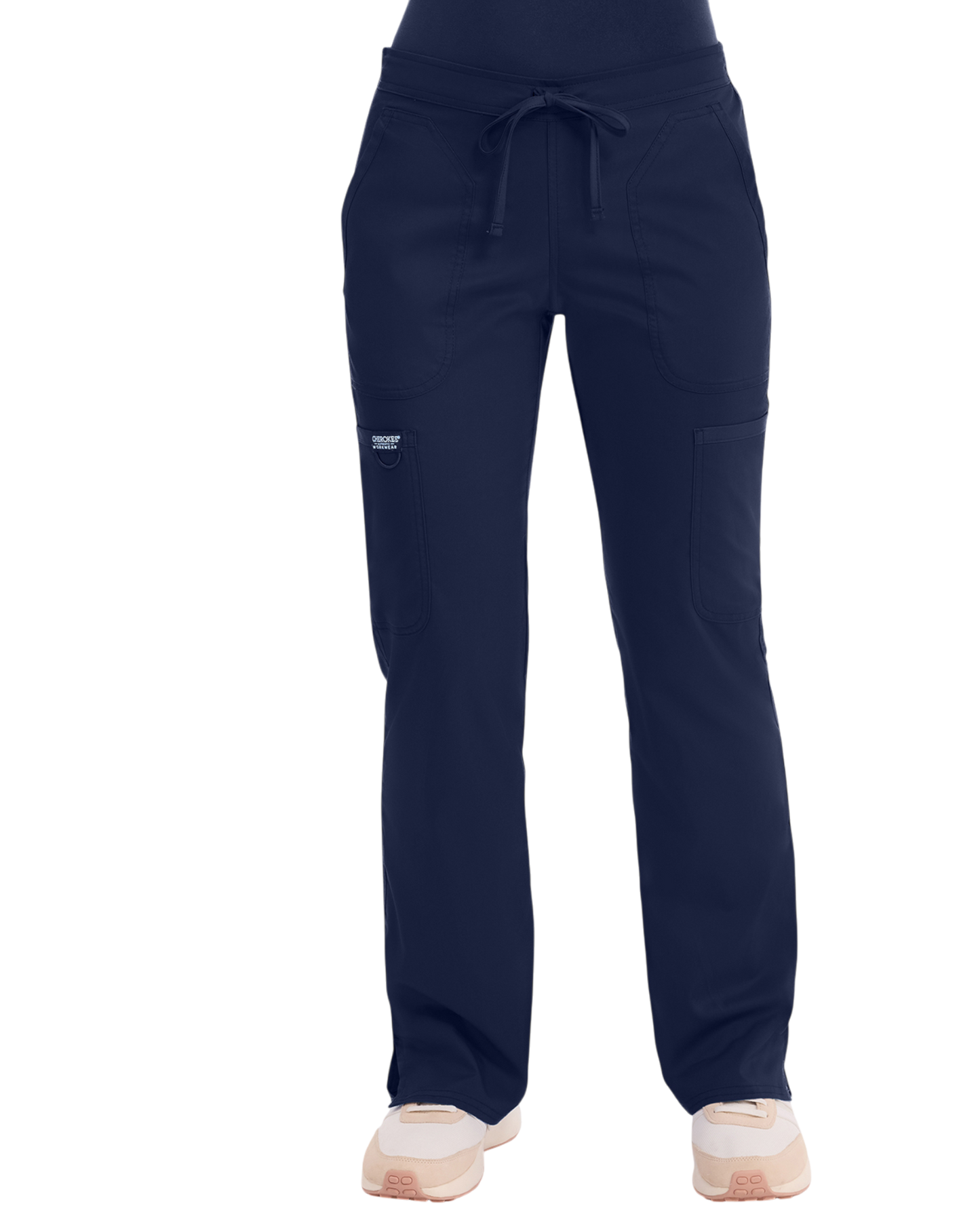 Mid rise moderate flare drawstring pant #WW120 Cherokee Revolution