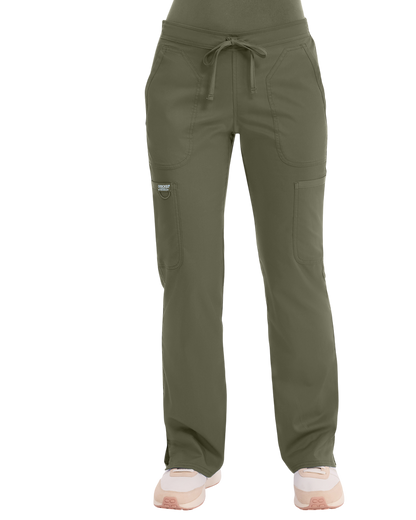 Mid rise moderate flare drawstring pant #WW120 Cherokee Revolution