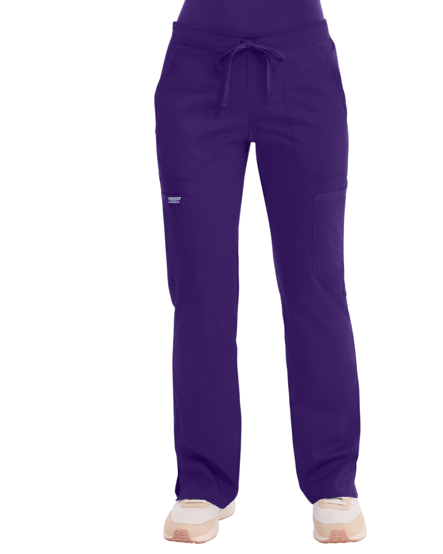 Mid rise moderate flare drawstring pant #WW120 Cherokee Revolution