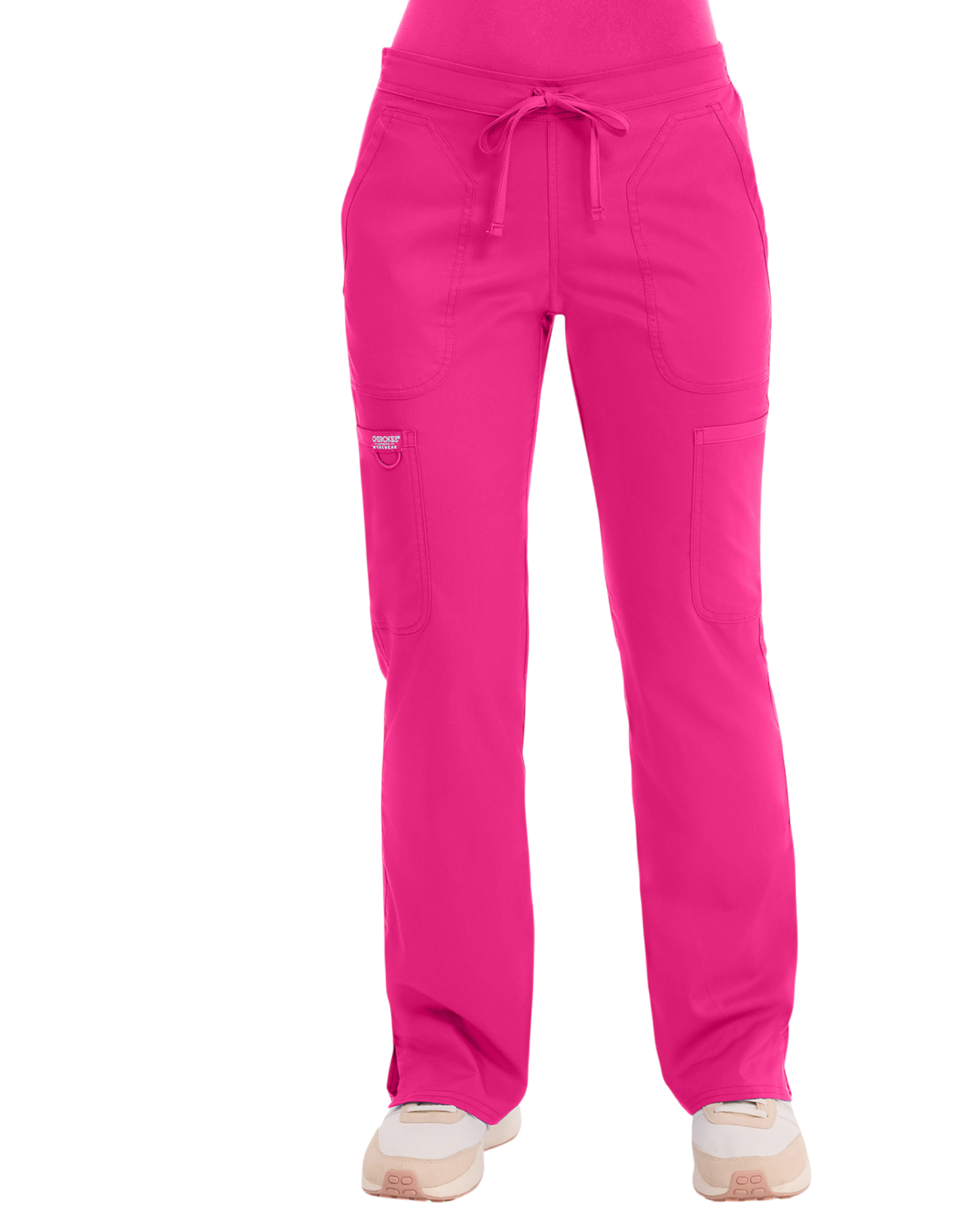 Mid rise moderate flare drawstring pant #WW120 Cherokee Revolution