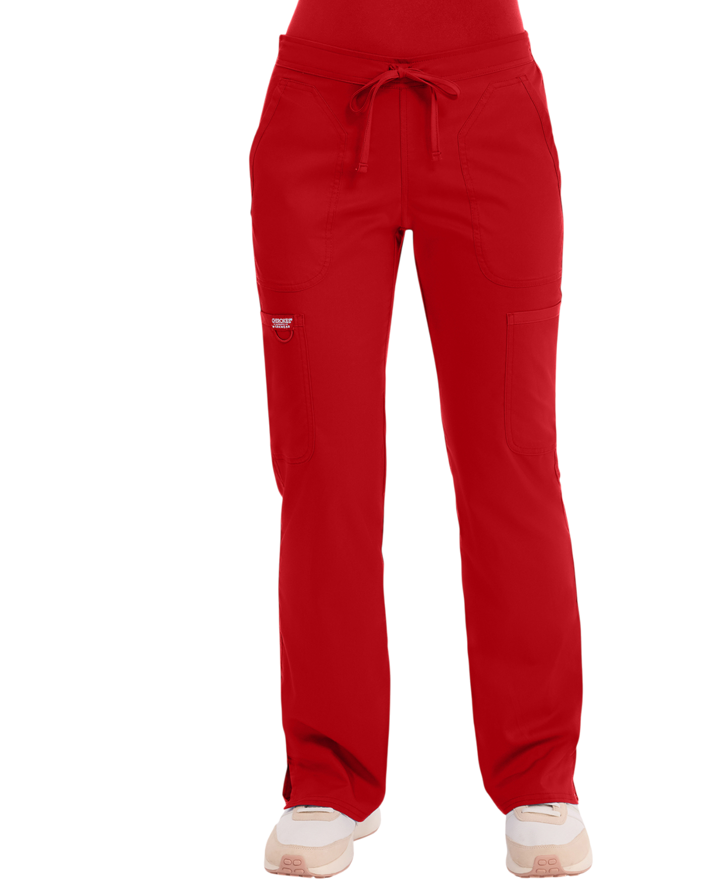 Mid rise moderate flare drawstring pant #WW110X (2XL&+) Cherokee Revolution