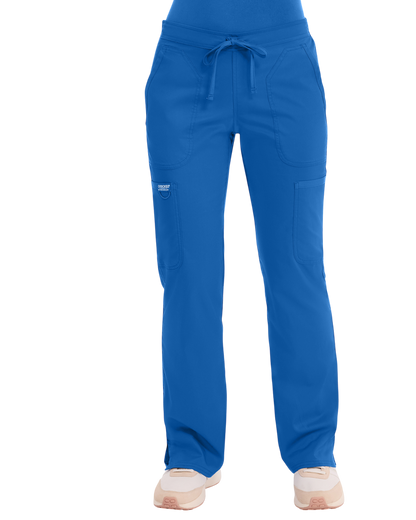 Mid rise moderate flare drawstring pant #WW110X (2XL&+) Cherokee Revolution