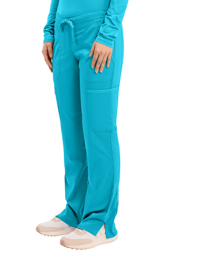 Mid rise moderate flare drawstring pant #WW120 Cherokee Revolution