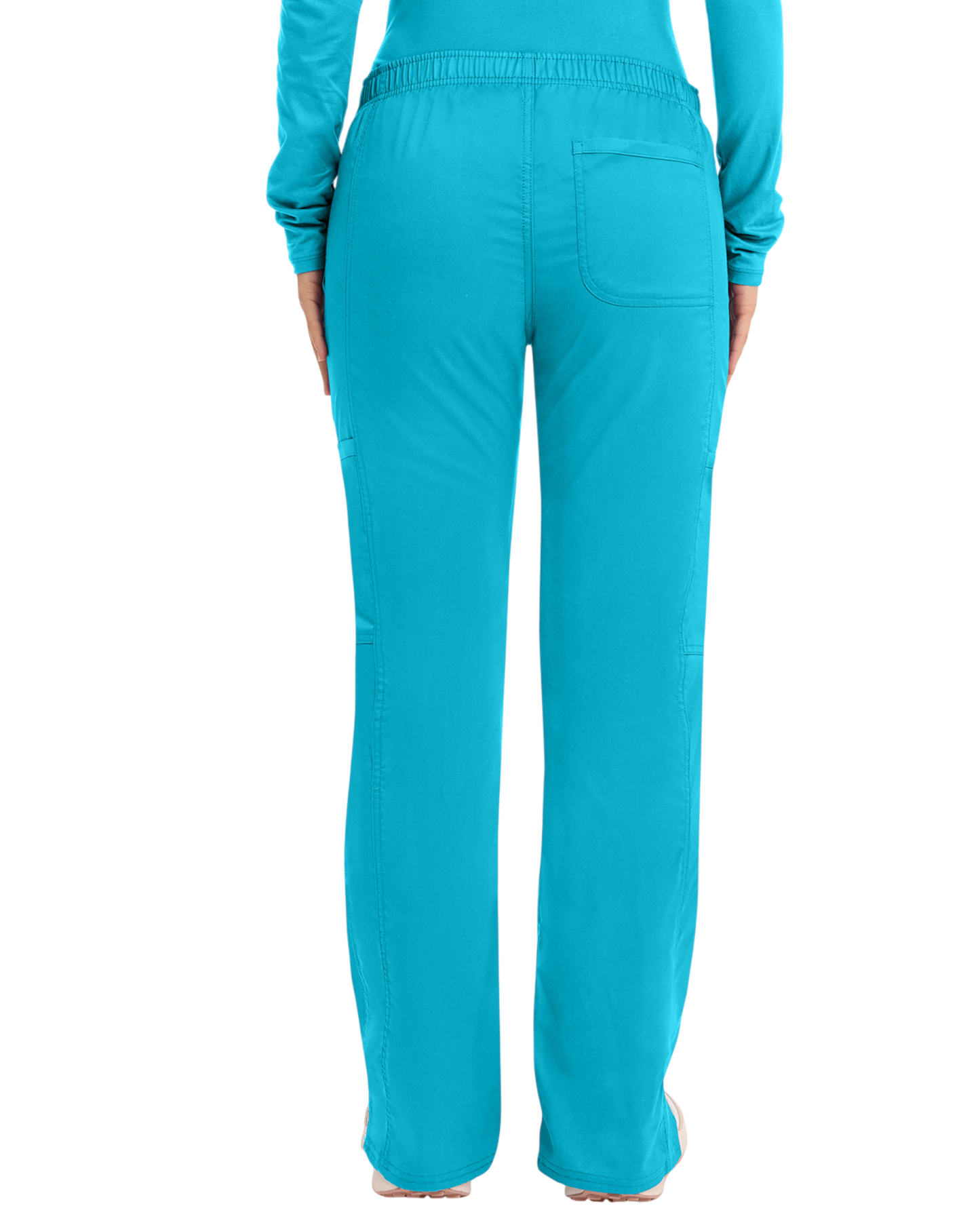 Mid rise moderate flare drawstring pant #WW110X (2XL&+) Cherokee Revolution