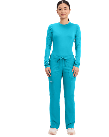 Mid rise moderate flare drawstring pant #WW120 Cherokee Revolution