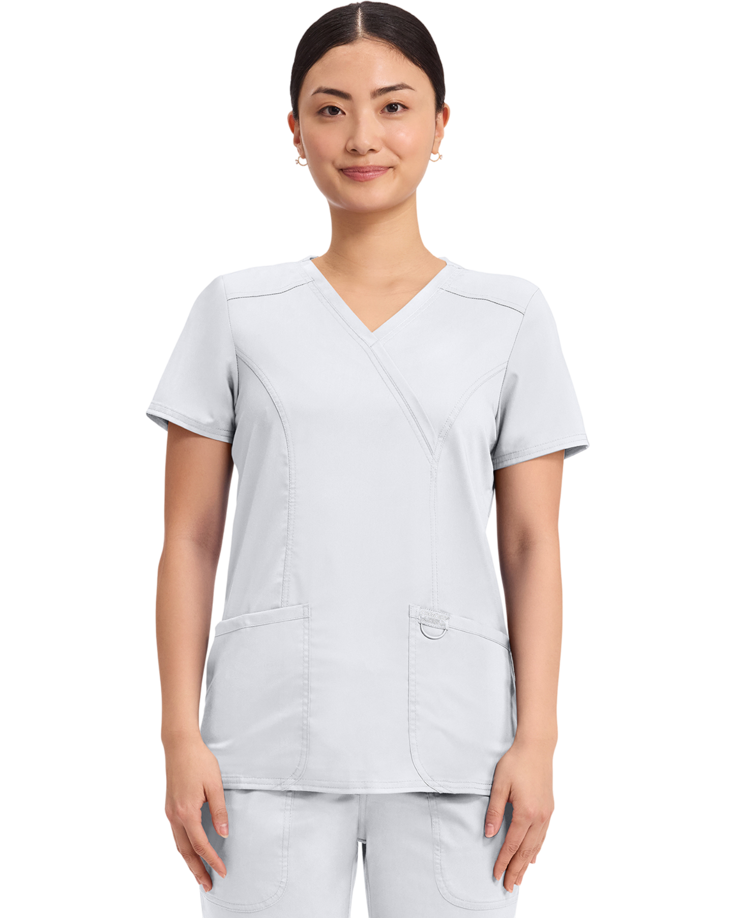 Mock wrap top #WW610X  (2XL&+) Cherokee Revolution