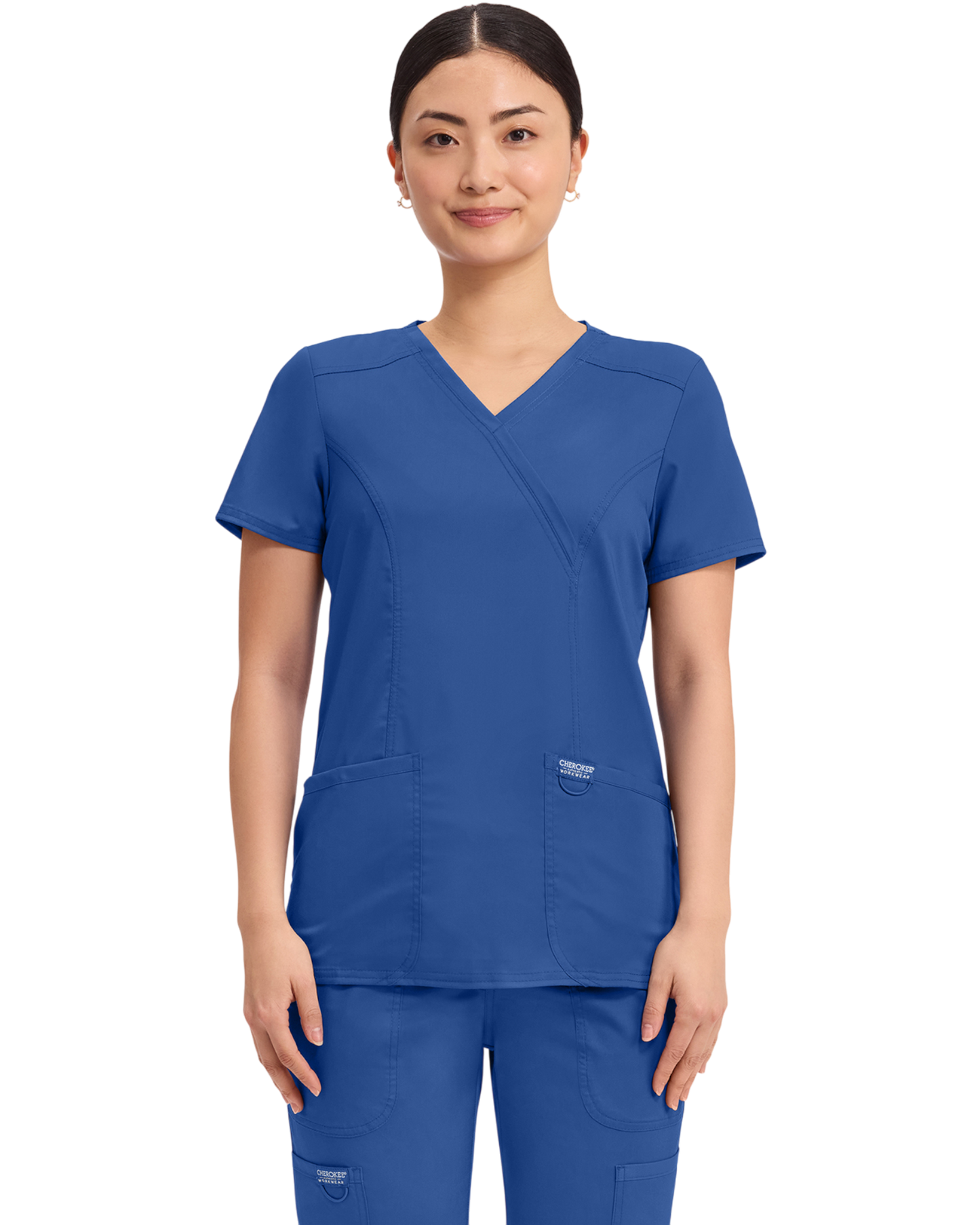 Mock wrap top #WW610X  (2XL&+) Cherokee Revolution