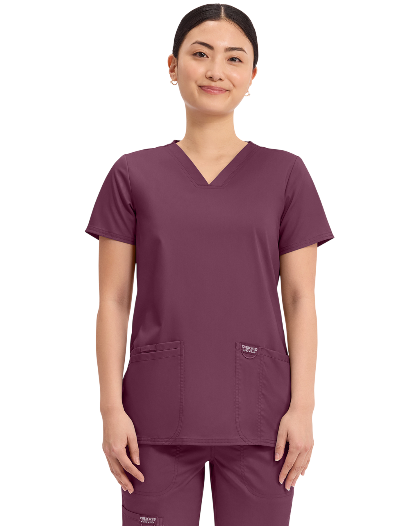 V-neck top #WW620 Cherokee (2XL&+) Cherokee Revolution