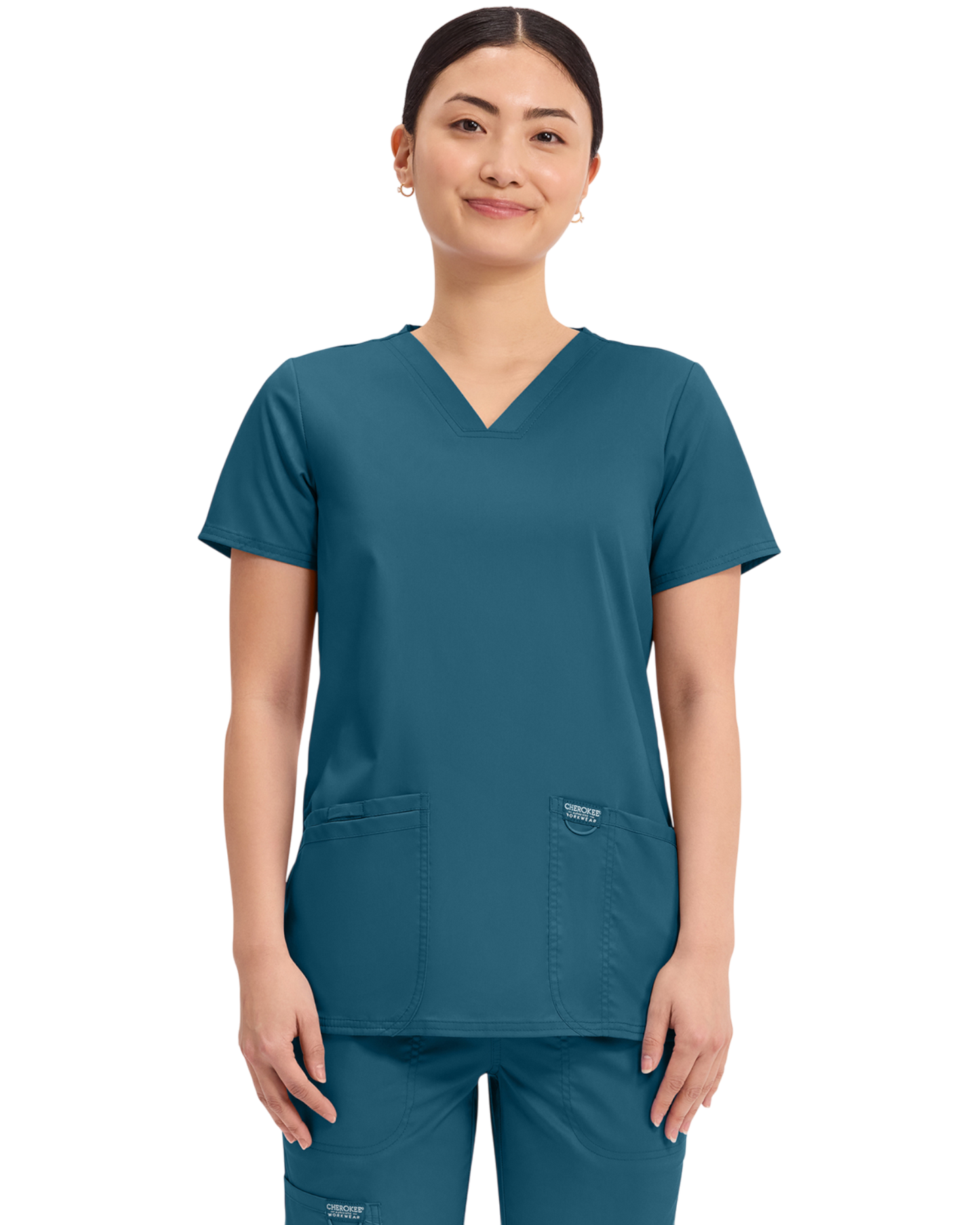 V-neck top #WW620 Cherokee (2XL&+) Cherokee Revolution