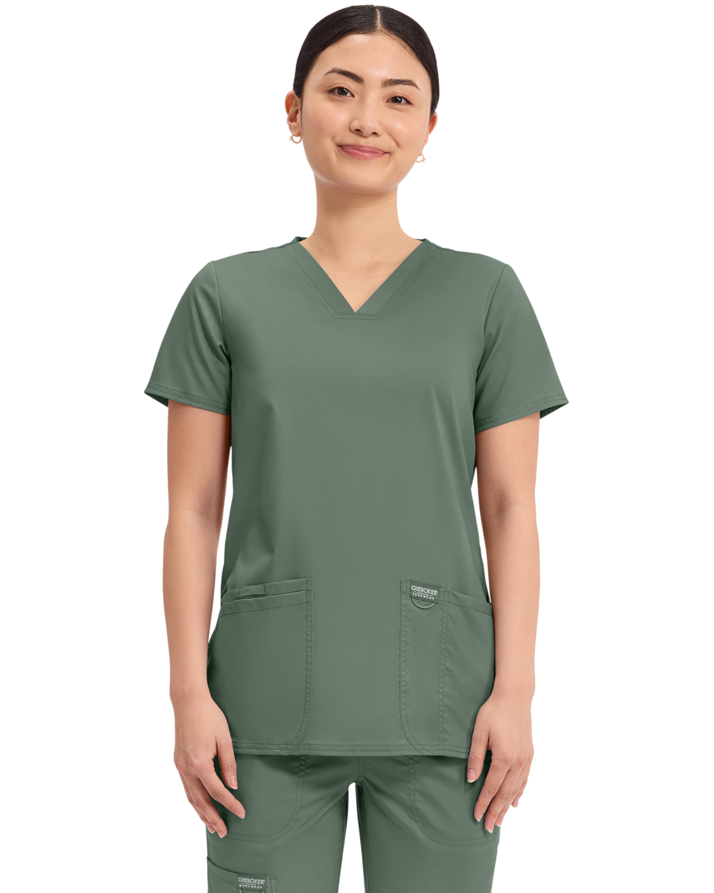 V-neck top #WW620 Cherokee (2XL&+) Cherokee Revolution